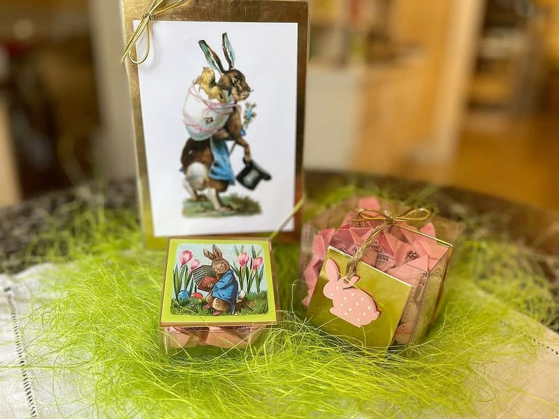 Ostergeschenke mit Marzipan und Kaffeezuckerln